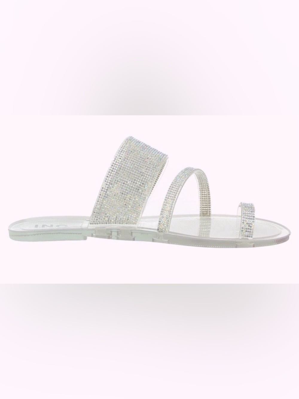 NWT [INC International Concepts] Gianolo Rhinestone Slip-On Sandals Womens 5 & 6 - Picture 4 of 12